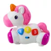 LEAN TOYS Interaktīva rotaļlieta mazuļiem Vienradzis uz riteņiem Gaismas un skaņas