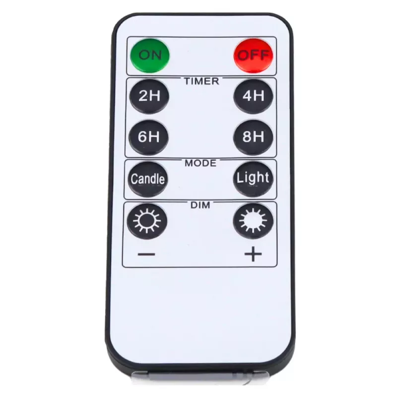 LEAN LED elektrisko sveču komplekts ar tālvadības pulti, silta balta, 3 gab.