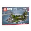 LEAN TOYS Konstrukcijas bloku komplekts Militārais helikopters CH-47 Chinook 1451 gab.