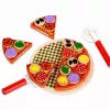LEAN TOYS Koka picas griešanas komplekts ar Velcro riteni un griešanas dēli