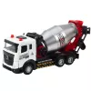 LEAN TOYS Betona maisītāja būvniecības transportlīdzeklis ar metāla kabīni, rotējošu cilindru, gaismām un skaņām