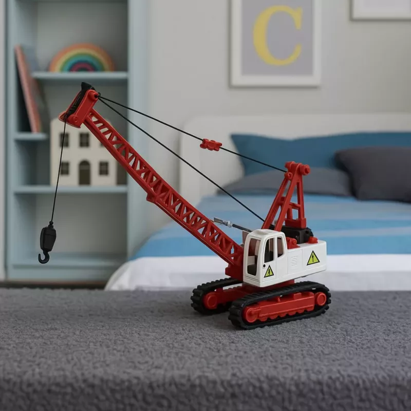 LEAN TOYS Crawler Crane Truss Light Adjustment Sounds Metal 1:14 RC Construction Vehicle