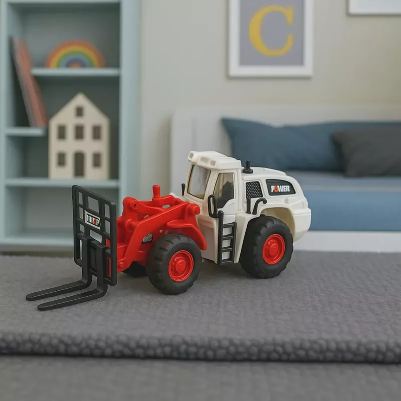 LEAN TOYS Dakšu auto ar metāla dakšām, regulējamām gaismām un skaņām