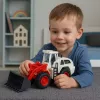 LEAN TOYS Būvniecības transportlīdzeklis Ekskavators Buldozers ar kustīgu metāla kausu, gaismām un skaņām