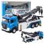 LEAN TOYS Transportlīdzeklis Boom Truck Tow Truck Metāla Kabīne Gaismas Skaņas