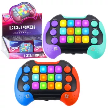 LEAN TOYS Elektroniskā arkādes izglītojošā konsoles spēle ar 11 spēļu režīmiem