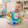 LEAN TOYS Interactive Snail Riding Drum Musical Educational Blue