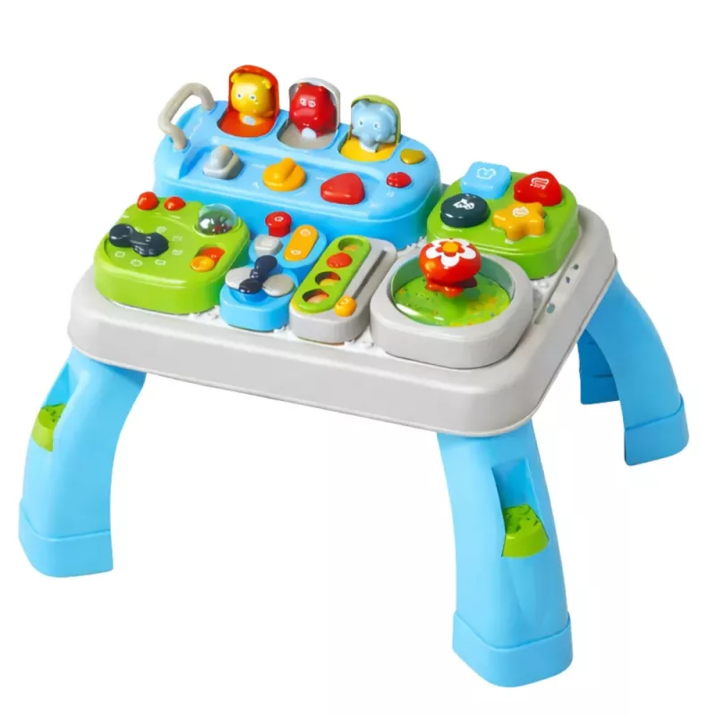 LEAN TOYS Interaktīvs izglītojošs galds mazuļiem ar skaņas moduļiem