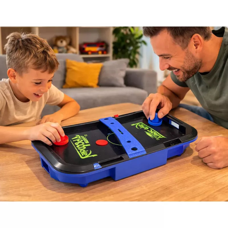 LEAN TOYS Air Hockey Table Skill Game For Children Pucks 43x26 cm