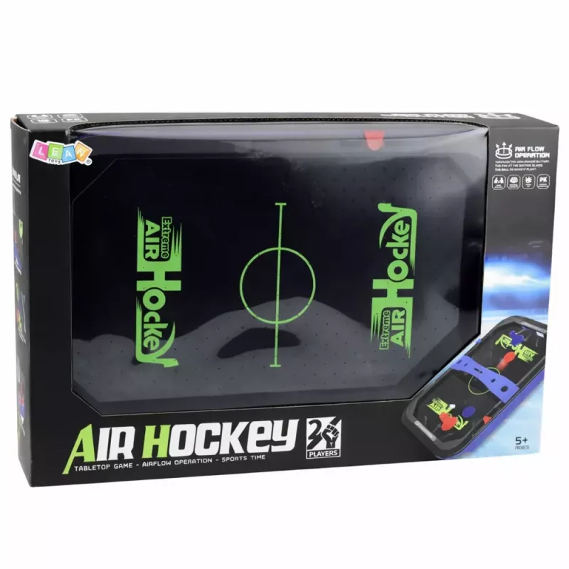 LEAN TOYS Air Hockey Table Skill Game For Children Pucks 43x26 cm