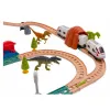 LEAN TOYS Dinosaur Park Electric Train Set ar gaismām un skaņām 76 cm