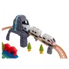 LEAN TOYS Dinosaur Park Electric Train Set ar gaismām un skaņām 76 cm