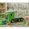 LEAN TOYS Garbage Truck City Lights Sounds Green