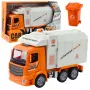 LEAN TOYS Garbage Truck City Lights Sounds Orange