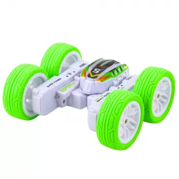 LEAN TOYS Ar vadību tālvadības akrobātiskais bezceļu auto 360° Zaļš 1:32
