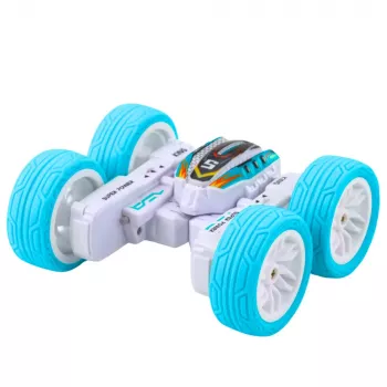 LEAN TOYS Ar vadību tālvadības akrobātiskais bezceļu auto 360° Zils 1:32