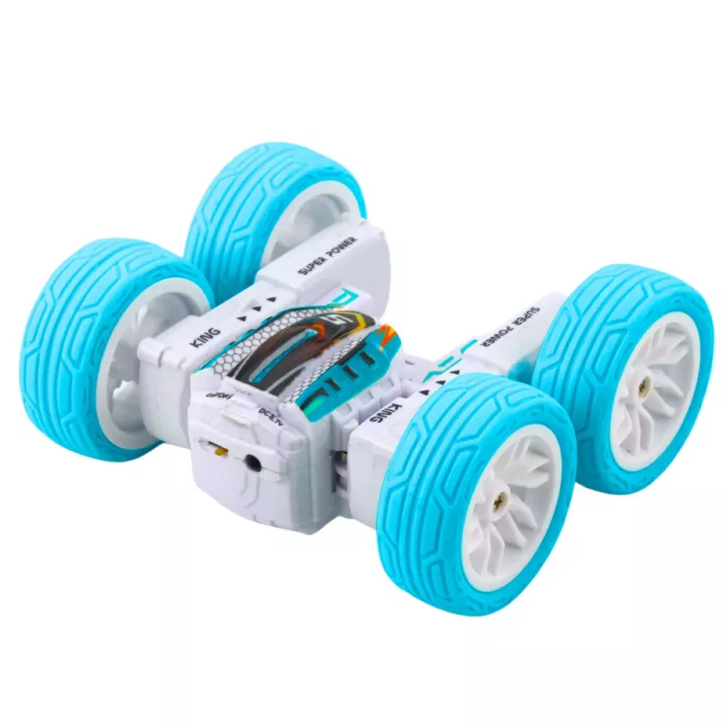 LEAN TOYS Ar vadību tālvadības akrobātiskais bezceļu auto 360° Zils 1:32