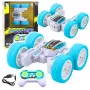 LEAN TOYS Ar vadību tālvadības akrobātiskais bezceļu auto 360° Zils 1:32