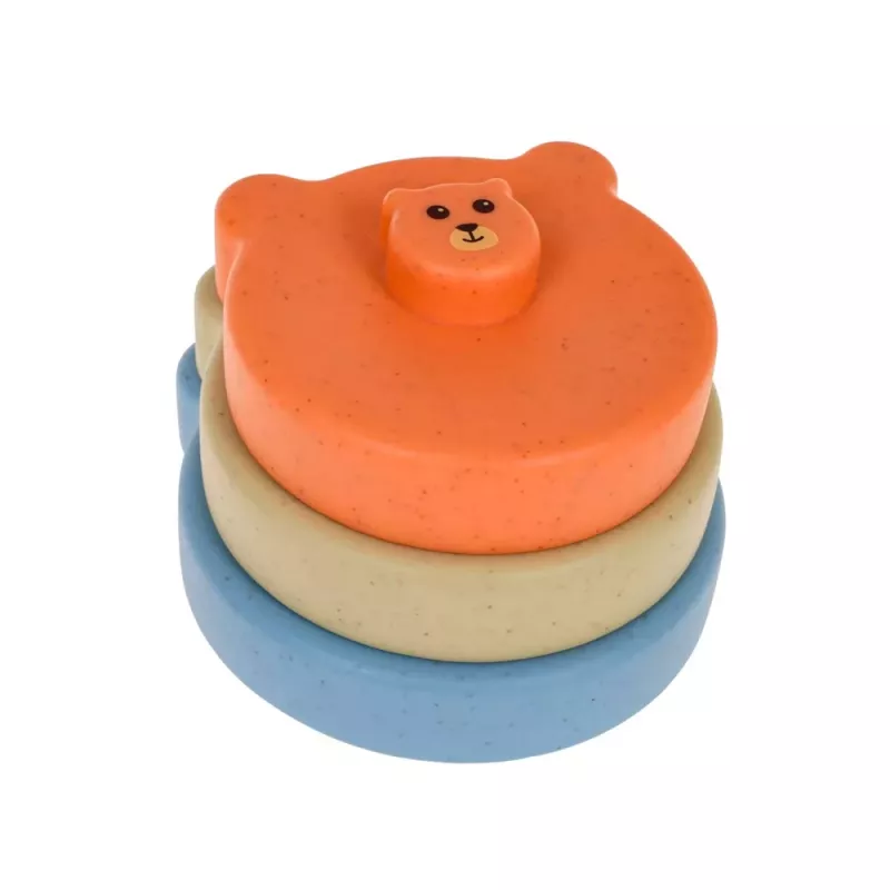 LEAN TOYS Mīksto maņu izglītojošo ECO bloku komplekts ar gumijas dzīvniekiem, 18 gab.
