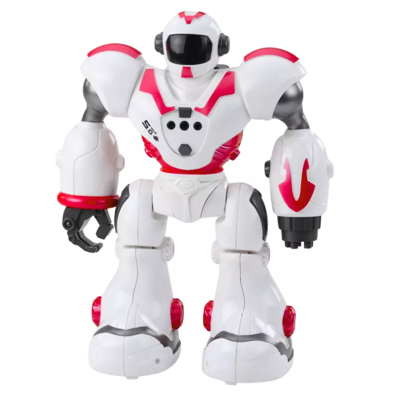 LEAN TOYS Interaktīvs ar tālvadību vadāms robots 16 funkcijas gaismas skaņas rozā