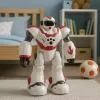 LEAN TOYS Interaktīvs ar tālvadību vadāms robots 16 funkcijas gaismas skaņas rozā