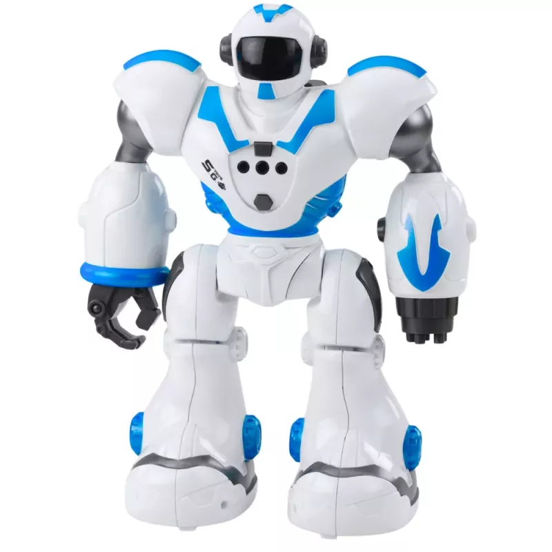 LEAN TOYS Interaktīvs tālvadības robots RC 16 funkcijas Gaismas Skaņas Zils