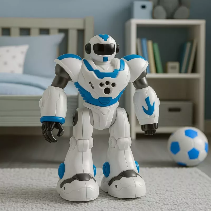 LEAN TOYS Interaktīvs tālvadības robots RC 16 funkcijas Gaismas Skaņas Zils