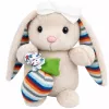 LEAN TOYS Mīksts plīša zaķis ar mūzikas kastīti, mīļā rotaļlieta, bēšs