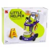 LEAN TOYS Bērnu tīrīšanas komplekts ar ratiņiem un interaktīvu putekļu sūcēju