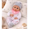 LEAN TOYS Baby Doll with Feeding Accessories, Bib, Hat, 28 cm