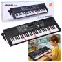 LEAN TOYS Elektroniskās klavieres ar mikrofonu 200 skaņas 61 taustiņš 78cm