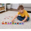 LEAN TOYS Izglītojošā Puzle Maziem Bērniem Alfabēta Vilciens Ar Dzīvniekiem 40 gab.