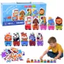 LEAN TOYS Izglītojošā Puzle Maziem Bērniem Alfabēta Vilciens Ar Dzīvniekiem 40 gab.