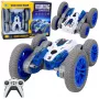 LEAN TOYS Attālināti vadāma triku automašīna RC Gaismas Dūmi Drifts 360° Zila