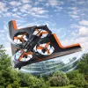 LEAN TOYS RC Remote Controlled Drone Flying Quadcopter ar LED gaismām un lietotnes vadību