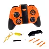 LEAN TOYS RC Remote Controlled Drone Flying Quadcopter ar LED gaismām un lietotnes vadību