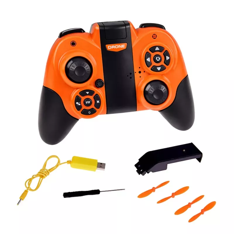 LEAN TOYS RC Remote Controlled Drone Flying Quadcopter ar LED gaismām un lietotnes vadību