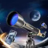 LEAN TOYS Izglītojošais alumīnija astronomiskais teleskops ar statīvu un piederumiem 1,35 m