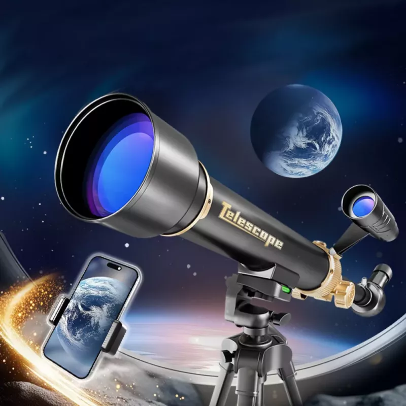 LEAN TOYS Izglītojošais alumīnija astronomiskais teleskops ar statīvu un piederumiem 1,35 m