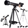 LEAN TOYS Izglītojošais alumīnija astronomiskais teleskops ar statīvu un piederumiem 1,35 m