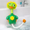 LEAN TOYS Vannas rotaļlieta Bruņurupucis ar Zivs strūklaku Dušas piesūcekņiem