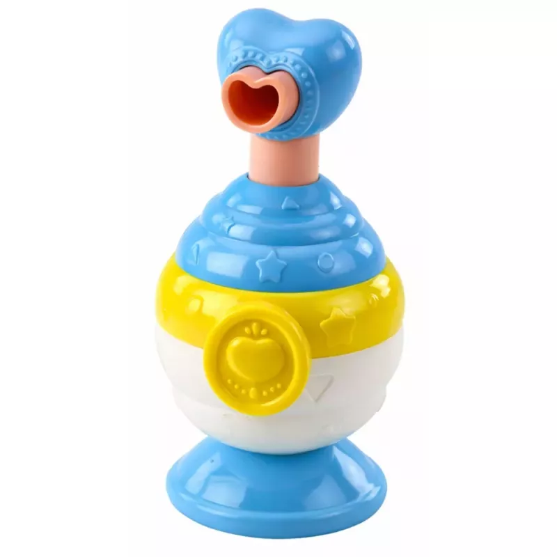 LEAN TOYS Vannas rotaļlietu komplekts Pīles ziepju dozators Krūze Zila