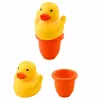 LEAN TOYS Vannas rotaļlietu komplekts Pīles ziepju dozators Krūze Zila