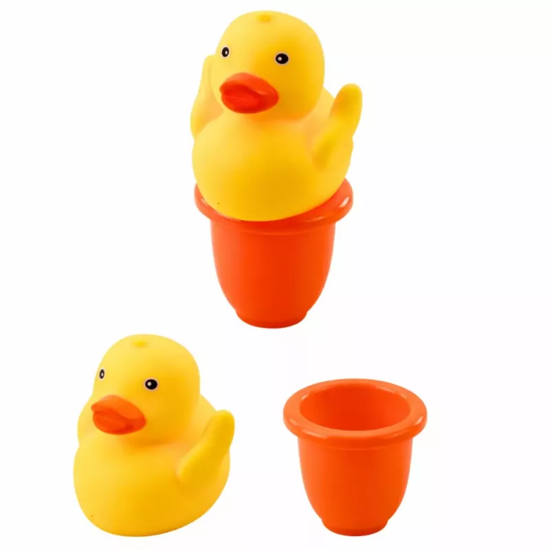 LEAN TOYS Vannas rotaļlietu komplekts Pīles ziepju dozators Krūze Zila
