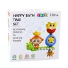 LEAN TOYS Ūdens vannas rotaļlieta Pērtiķis Kāpurs Krūzītes ar piesūcekņiem