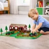 LEAN TOYS Saimniecības komplekts ar māju, traktoriem, dzīvniekiem, 102 gab.