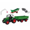 LEAN TOYS Lauksaimniecības komplekts Traktors ar piekabi, dzīvnieki, zemnieki, ferma 45 gab.