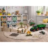 LEAN TOYS Lauksaimniecības komplekts Traktors ar piekabi, dzīvnieki, zemnieki, ferma 45 gab.