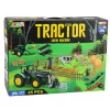 LEAN TOYS Lauksaimniecības komplekts Traktors ar piekabi, dzīvnieki, zemnieki, ferma 45 gab.