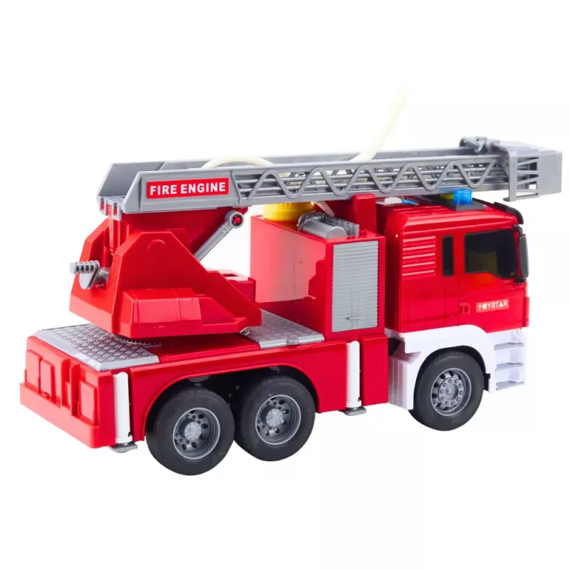 LEAN TOYS Ugunsdzēsēju mašīna ar izlici